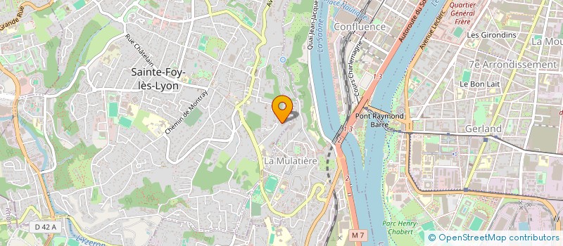 localisation de l'entreprise MADAME ANNA MAZENOD  SAINTE-FOY-LES-LYON