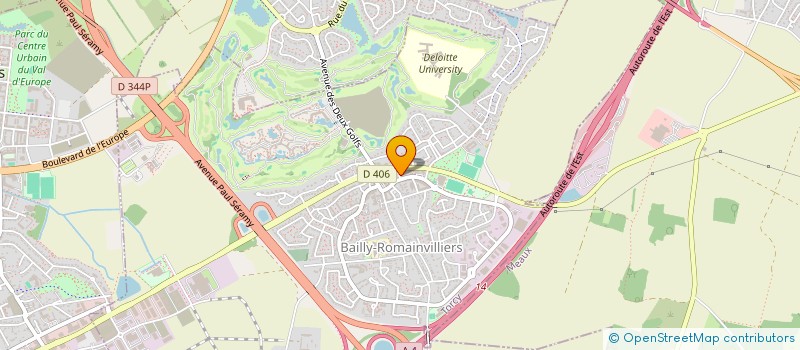 localisation de l'entreprise MADAME ANNA MELNYCHUK  BAILLY-ROMAINVILLIERS