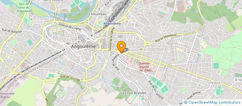 localisation de l'entreprise MADAME ANNA MESSERSCHMITT à ANGOULEME