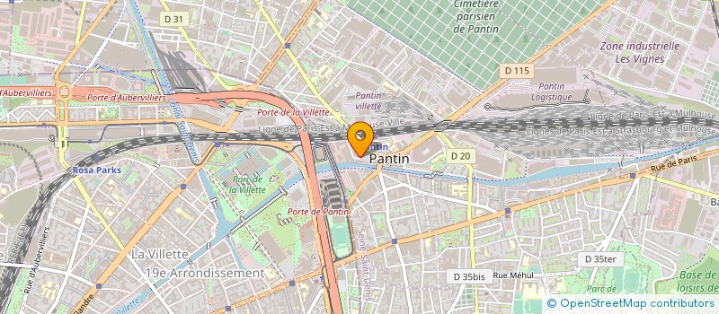 localisation de l'entreprise MADAME ANNA MILONE à PANTIN