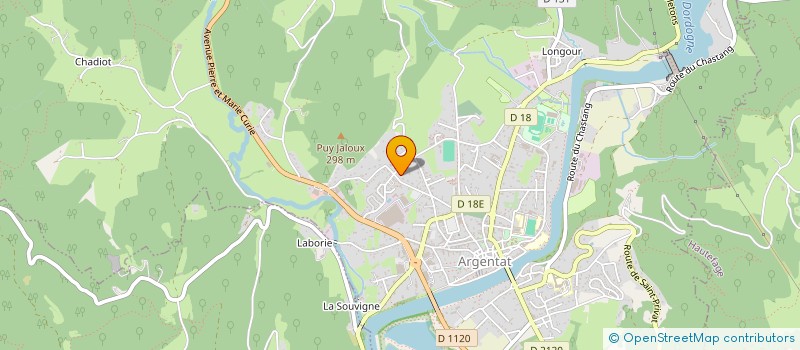 localisation de l'entreprise MADAME ANNA NIKOLENKO NEE KARPULOVA  ARGENTAT-SUR-DORDOGNE