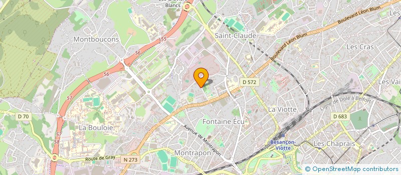 localisation de l'entreprise MADAME ANNA OTZ  BESANCON
