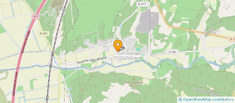 localisation de l'entreprise MADAME ANNA PAVANI  LES GRANGES-GONTARDES