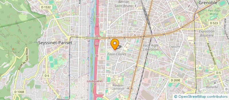 localisation de l'entreprise MADAME ANNA PEASE  GRENOBLE