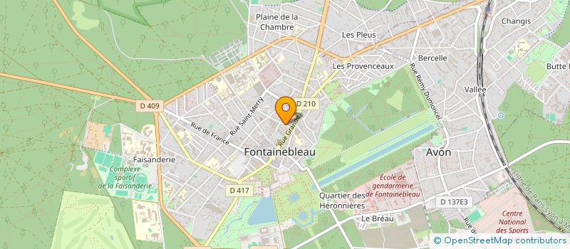 localisation de l'entreprise MADAME ANNA PEGUERO à FONTAINEBLEAU