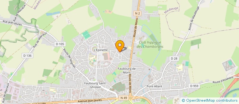 localisation de l'entreprise MADAME ANNA PELLE  MAUBEUGE