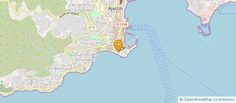 localisation de l'entreprise MADAME ANNA PERALDI  AJACCIO