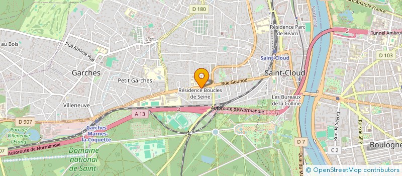 localisation de l'entreprise MADAME ANNA PEREHINEC  SAINT-CLOUD