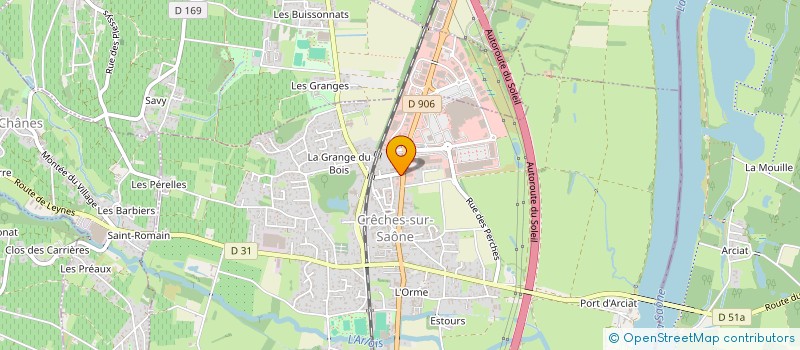 localisation de l'entreprise MADAME ANNA PERRIN  CRECHES-SUR-SAONE