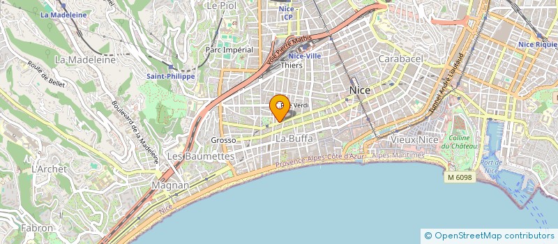 localisation de l'entreprise MADAME ANNA PIERGILI à NICE