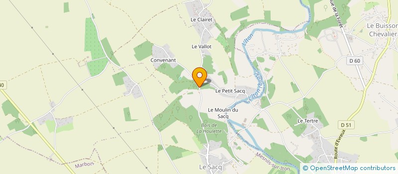 localisation de l'entreprise MADAME ANNA POLLIER  MESNILS-SUR-ITON