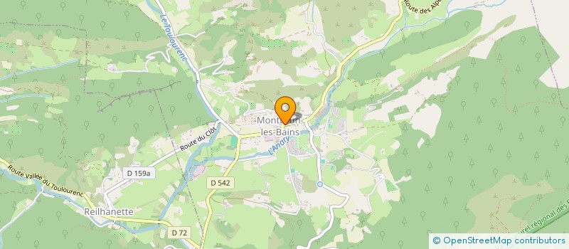 localisation de l'entreprise MADAME ANNA POPEE  MONTBRUN-LES-BAINS