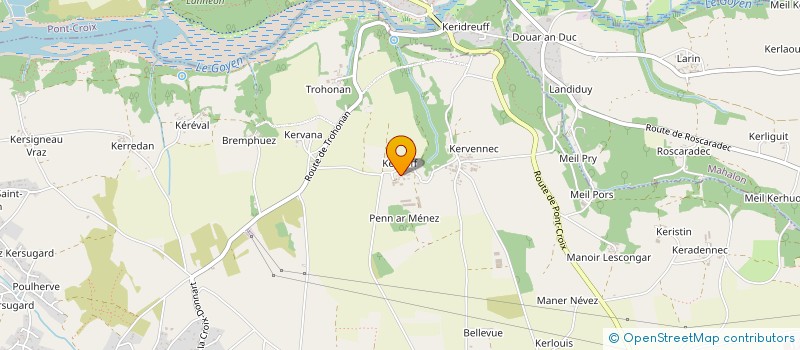 localisation de l'entreprise MADAME ANNA QUILLEVIC  PLOUHINEC