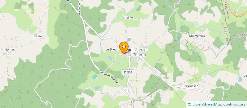 localisation de l'entreprise MADAME ANNA RANCHOUX  SAINT-PIERRE-DU-CHAMP