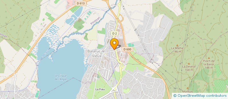 localisation de l'entreprise MADAME ANNA RICATTI  BALARUC-LE-VIEUX