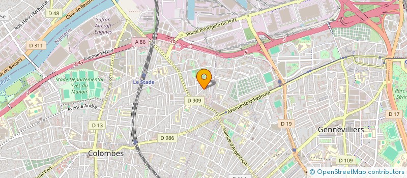 localisation de l'entreprise MADAME ANNA RITA NAPOLITANO à COLOMBES