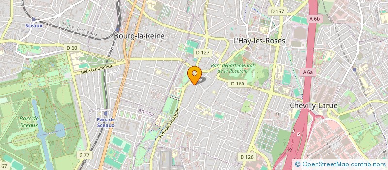 localisation de l'entreprise MADAME ANNA RODRIGUES  L'HAY-LES-ROSES