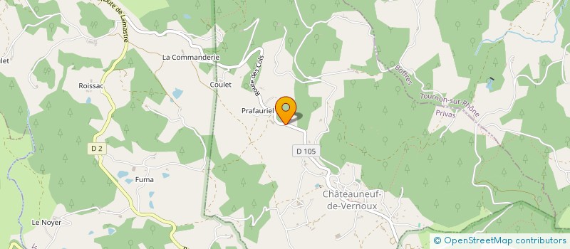 localisation de l'entreprise MADAME ANNA SANGARE  CHATEAUNEUF-DE-VERNOUX