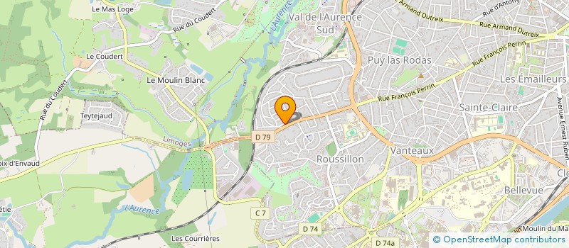 localisation de l'entreprise MADAME ANNA SEDEK  LIMOGES