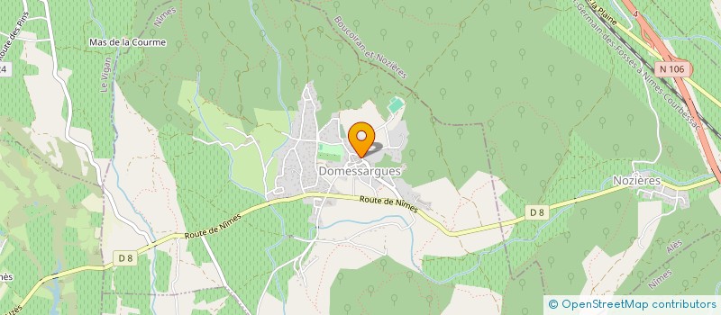 localisation de l'entreprise MADAME ANNA SELLIER  DOMESSARGUES