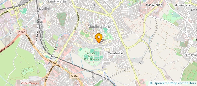 localisation de l'entreprise MADAME ANNA-SELLY KANE  PERPIGNAN