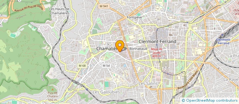 localisation de l'entreprise MADAME ANNA SODAN  CHAMALIERES