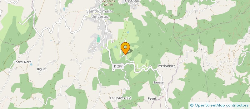 localisation de l'entreprise MADAME ANNA SORET  SAINT-ROMAIN-DE-LERPS