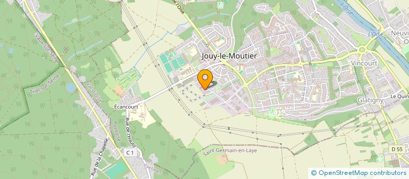 localisation de l'entreprise MADAME ANNA SURIN  JOUY-LE-MOUTIER