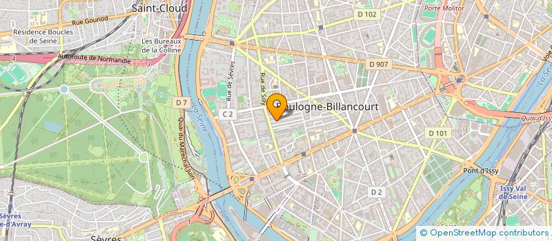 localisation de l'entreprise MADAME ANNA SZARZEWSKI  BOULOGNE-BILLANCOURT