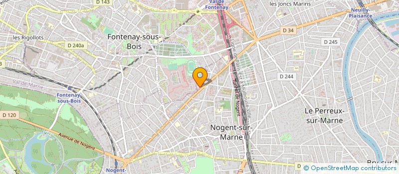 localisation de l'entreprise MADAME ANNA TSVETKOVA  NOGENT-SUR-MARNE