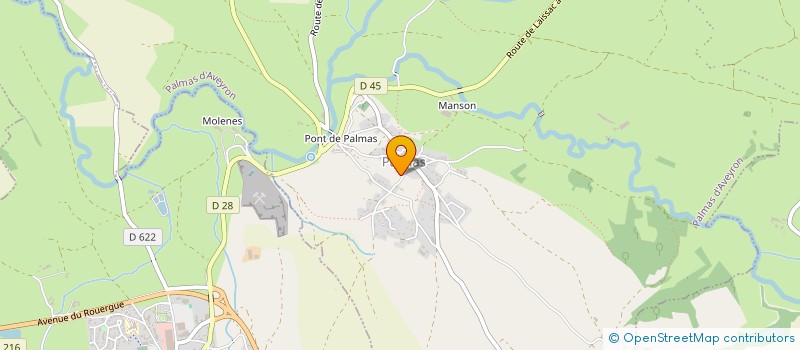 localisation de l'entreprise MADAME ANNA TYACK  PALMAS D'AVEYRON