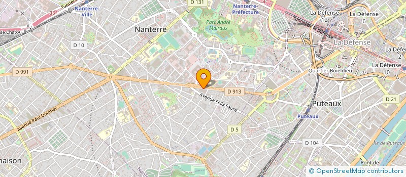localisation de l'entreprise MADAME ANNA VUILLAUME  NANTERRE