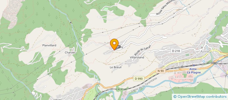 localisation de l'entreprise MADAME ANNA WOODWARD  AIME-LA-PLAGNE