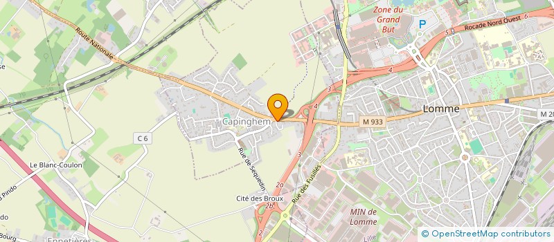 localisation de l'entreprise MADAME ANNA ZAROSINSKI  CAPINGHEM