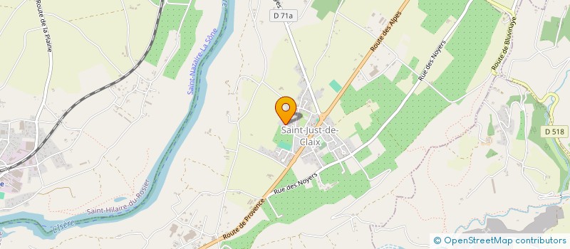 localisation de l'entreprise MADAME ANNABEL ESPINOSA  SAINT-JUST-DE-CLAIX