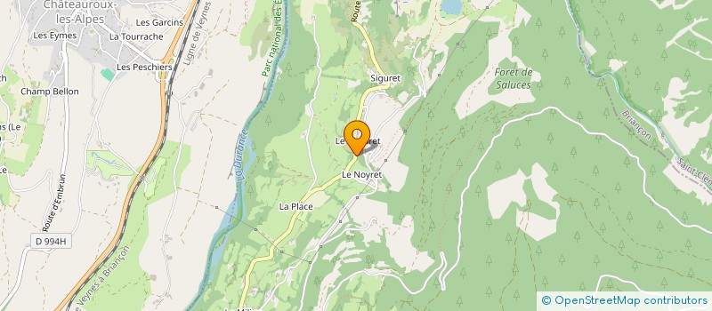 localisation de l'entreprise MADAME ANNABEL GRANDJEAN  EMBRUN