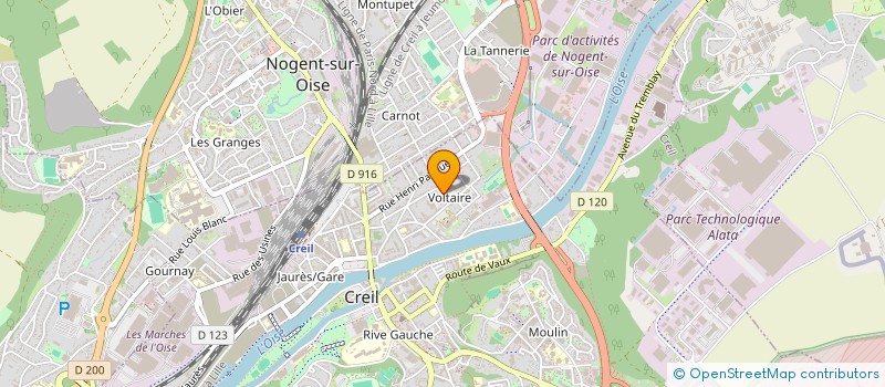 localisation de l'entreprise MADAME ANNABEL JESUS  CREIL