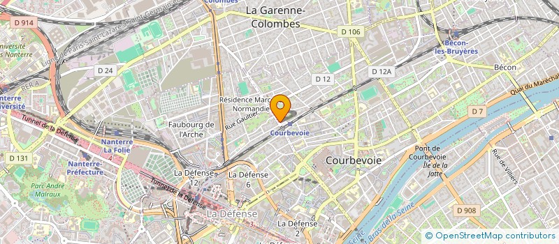 localisation de l'entreprise MADAME ANNABEL LE PRE à COURBEVOIE