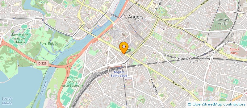 localisation de l'entreprise MADAME ANNABEL LOUETSI  ANGERS