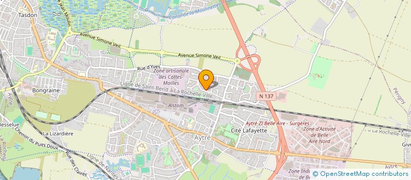 localisation de l'entreprise MADAME ANNABEL ORIOU  AYTRE