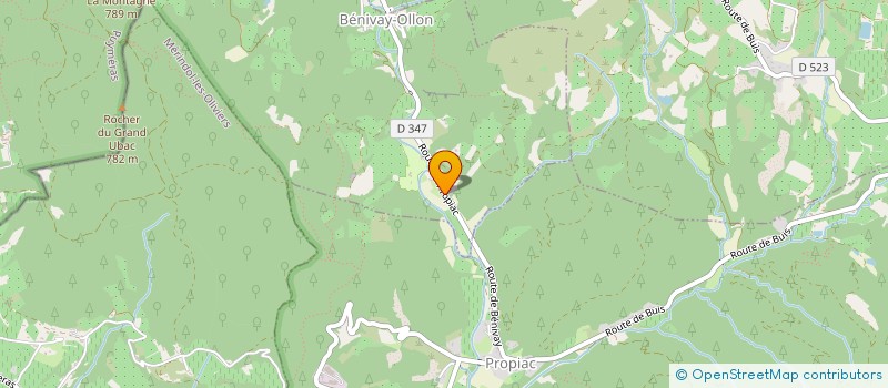 localisation de l'entreprise MADAME ANNABEL PELINI  BENIVAY-OLLON