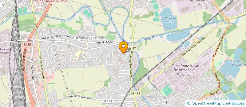 localisation de l'entreprise MADAME ANNABELLA PINTO  SOUFFELWEYERSHEIM