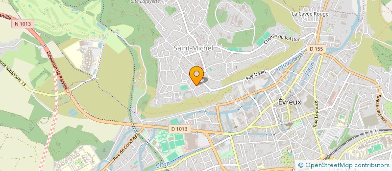 localisation de l'entreprise MADAME ANNABELLE ANGELIQUE MARTIN  EVREUX