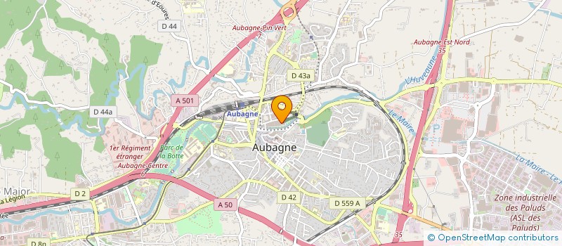 localisation de l'entreprise MADAME ANNABELLE AUBRY  AUBAGNE