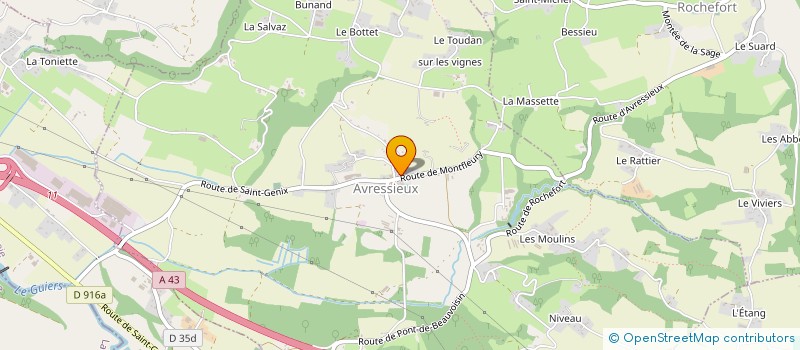 localisation de l'entreprise MADAME ANNABELLE BOUE  AVRESSIEUX