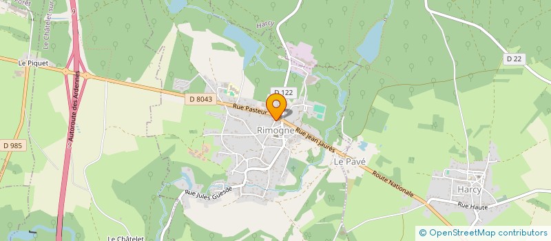 localisation de l'entreprise MADAME ANNABELLE CANNEAUX  RIMOGNE