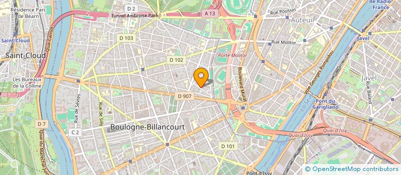 localisation de l'entreprise MADAME ANNABELLE DARCET  BOULOGNE-BILLANCOURT