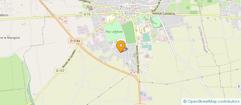 localisation de l'entreprise MADAME ANNABELLE DEBUYS  LA COTE-SAINT-ANDRE