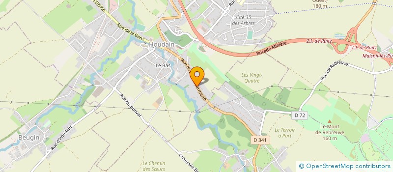 localisation de l'entreprise MADAME ANNABELLE DEUX  HOUDAIN