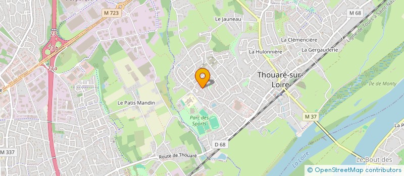 localisation de l'entreprise MADAME ANNABELLE DUPONT  THOUARE-SUR-LOIRE